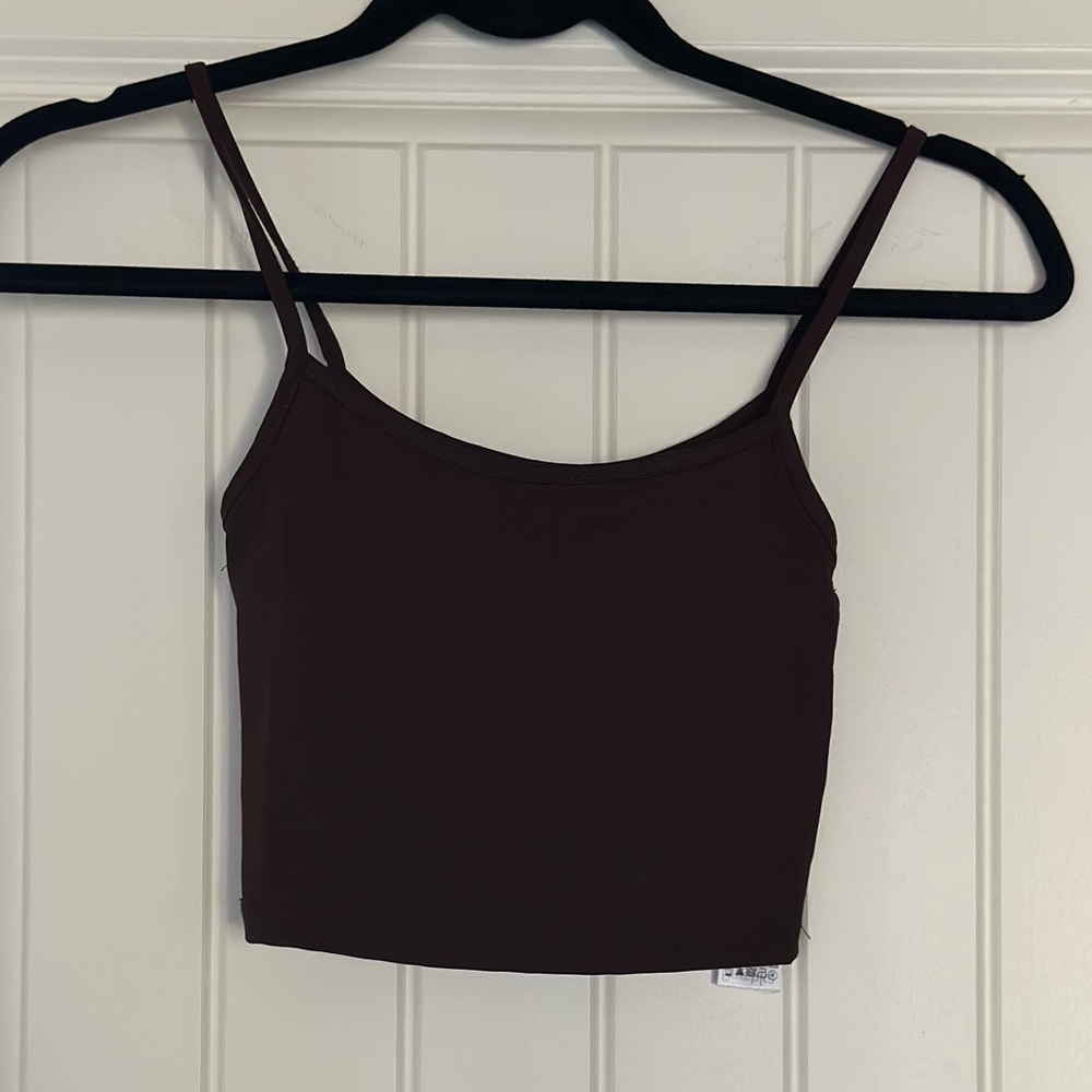ASOS brown seamless cropped tank